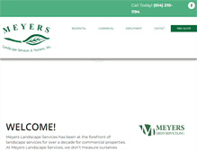Tablet Screenshot of meyerslandscapeservices.com